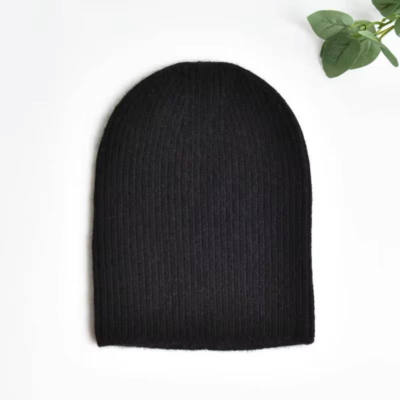 CashWool Fold-over Beanie - Oatmeal