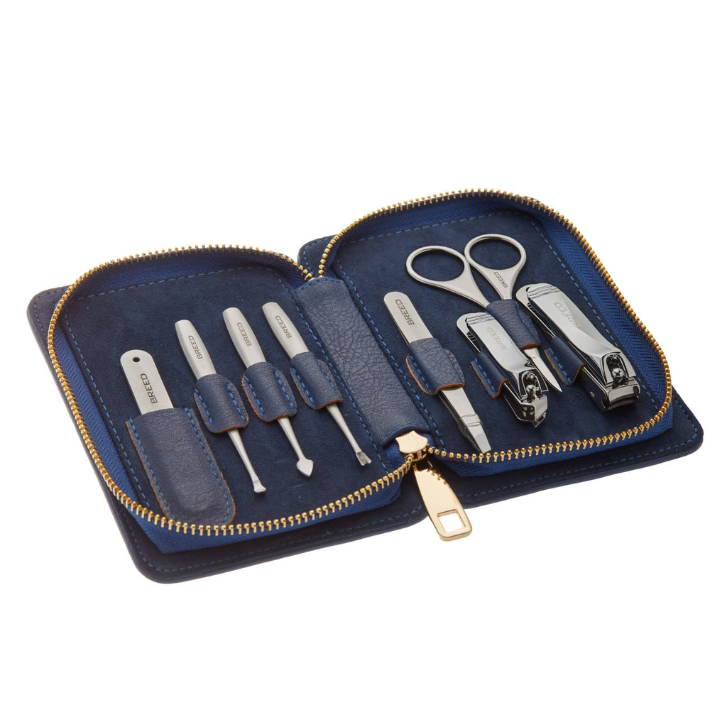 Breed Sabre 4-Piece Surgical Stainless Steel Groom Kit: Blue