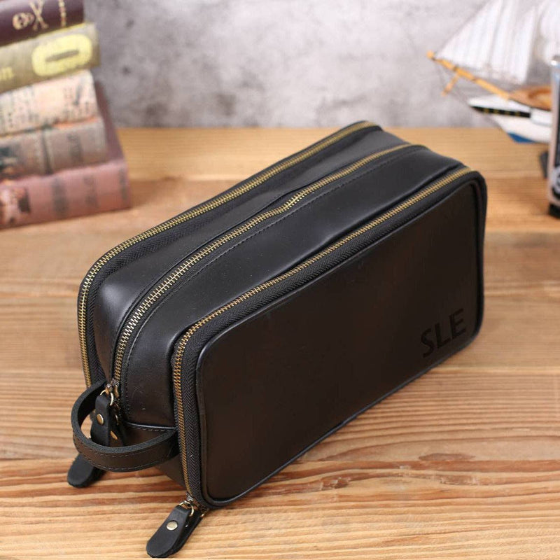 Waterproof Leather Dopp Kit