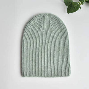 CashWool Fold-over Beanie - Oatmeal