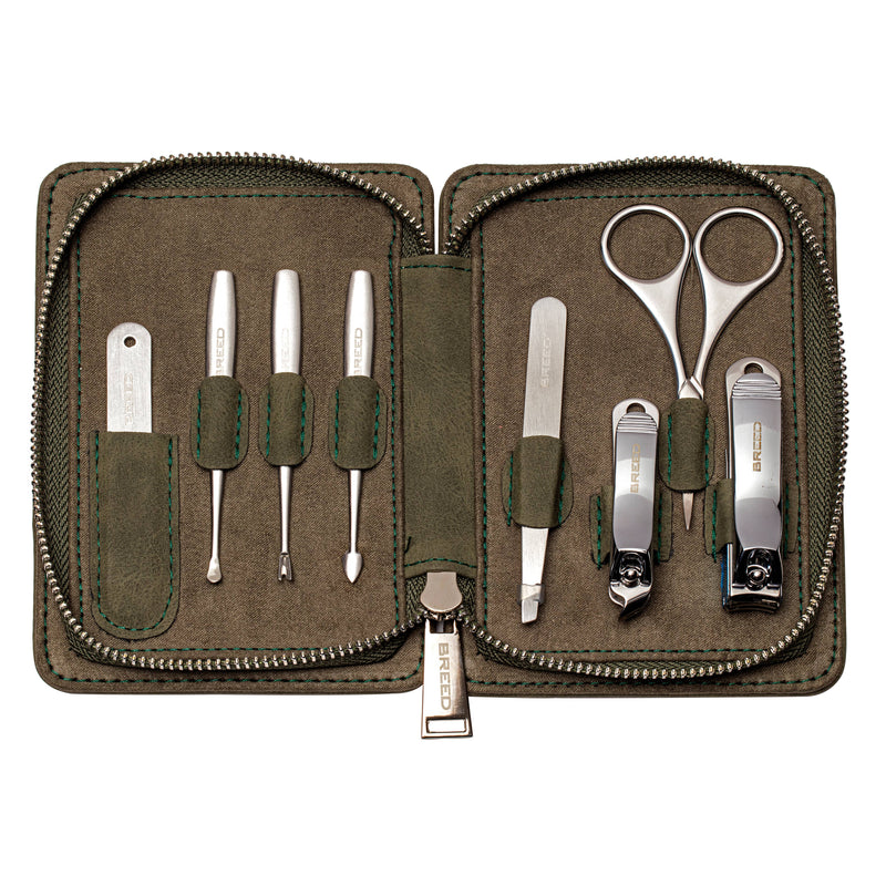 Breed Katana 8-Piece Surgical Stainless Steel Groom Kit: Orange