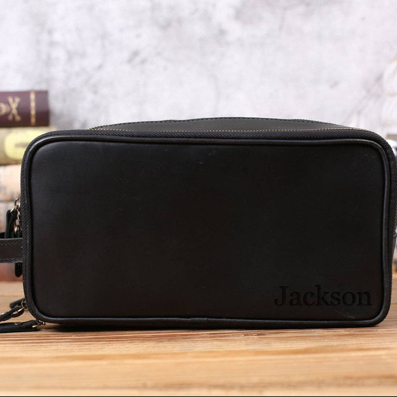 Waterproof Leather Dopp Kit