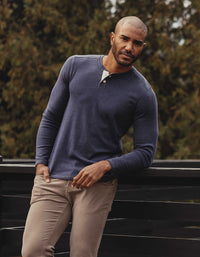 Puremeso Two Button Henley