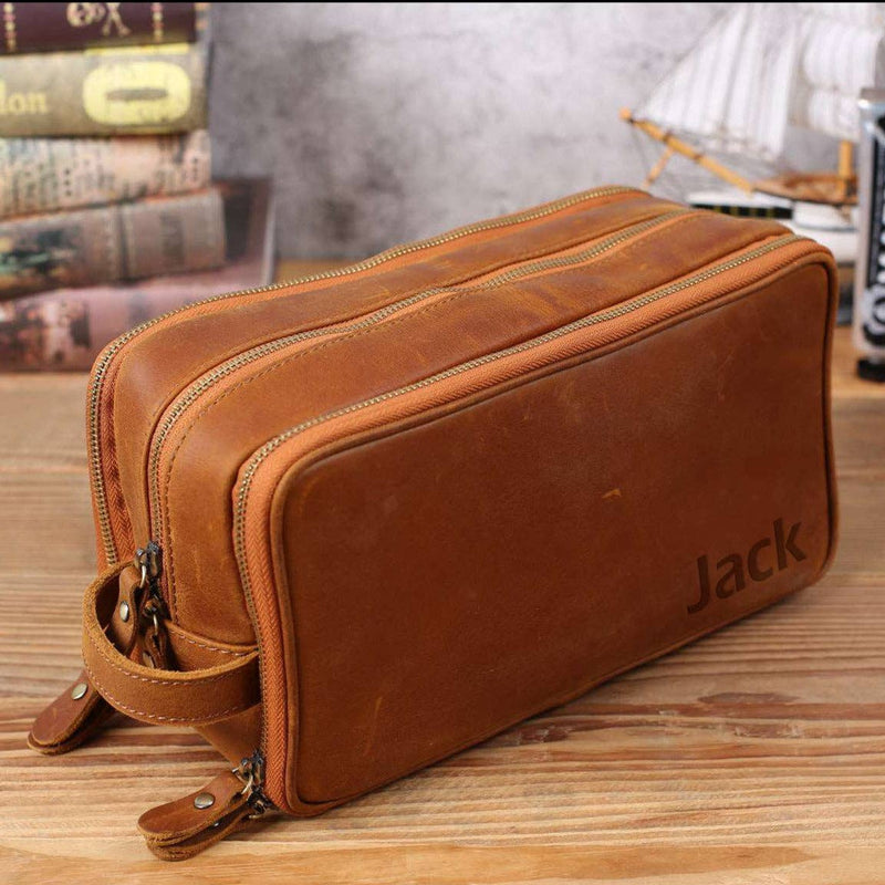 Waterproof Leather Dopp Kit