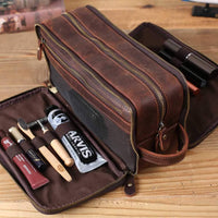 Waterproof Leather Dopp Kit