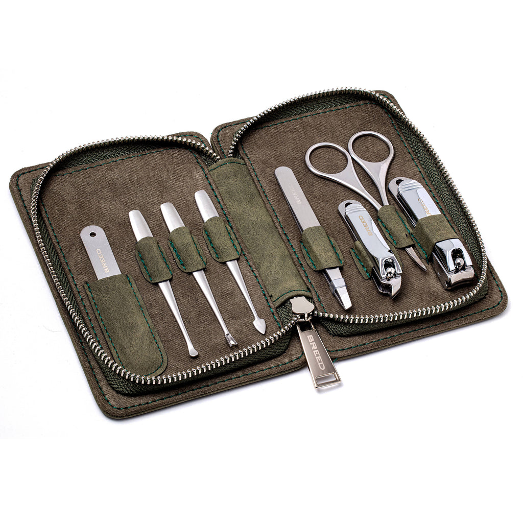 Breed Katana 8-Piece Surgical Stainless Steel Groom Kit: Orange