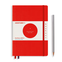 Bauhaus Edition - Hardcover Medium Notebook: Red